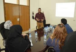 A Workshop about “Elsevier” database organized by “Khalifa” Library