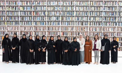 طلبة جامعة العين يزورون مكتبة محمد بن راشد في دبي